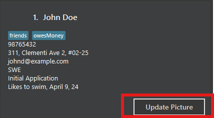 Update Picture Button